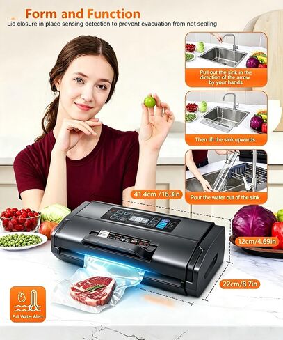 95KPa 10-in-1 Commercial Vacuum Sealer Double Heat Seal Device in Saudi Arabia