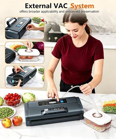95KPa 10-in-1 Commercial Vacuum Sealer Double Heat Seal Device in Saudi Arabia
