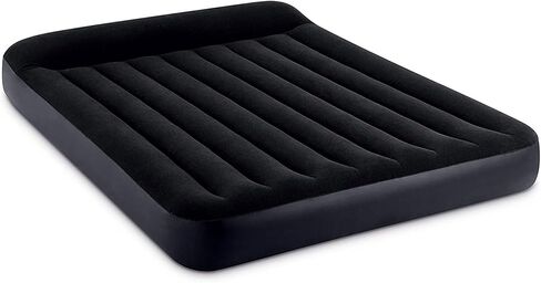 Intex 64149ED Dura-Beam Standard Pillow Rest Air Mattress: Fiber-Tech - Queen Size - Built-in Electric Pump - 10in Bed Height - 600lb Weight Capacity in Saudi Arabia