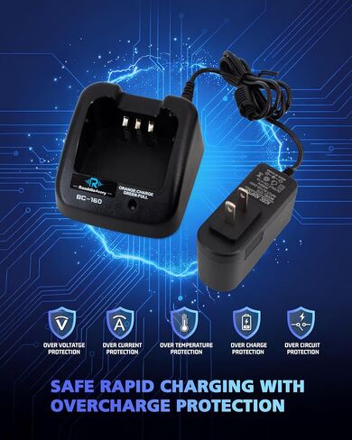 BC-160 Rapid Charger for ICOM BP-232 Battery & IC-A14/F15/F3011/F4011 in Saudi Arabia