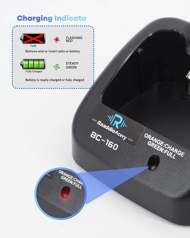 BC-160 Rapid Charger for ICOM BP-232 Battery & IC-A14/F15/F3011/F4011 in Saudi Arabia