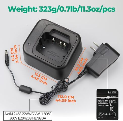 BC-119N Desktop Charger + AD-110 for ICOM BP-235 BP-253 BP-254 in Saudi Arabia