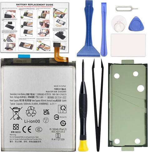 GREEN FUSION for Galaxy S24 FE Battery Replacement Kit, Capacity Li-ion Battery Compatible with Samsung S24 FE SM-S721B/U/U1/W/N Series, Includes Repair Tools & Instruction in Saudi Arabia