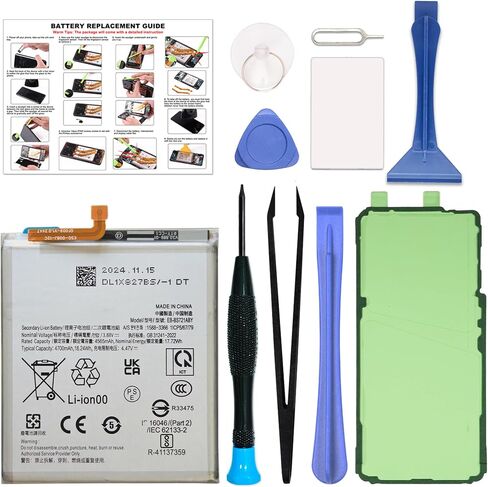 GREEN FUSION for Galaxy S24 FE Battery Replacement Kit, Capacity Li-ion Battery Compatible with Samsung S24 FE SM-S721B/U/U1/W/N Series, Includes Repair Tools & Instruction in Saudi Arabia