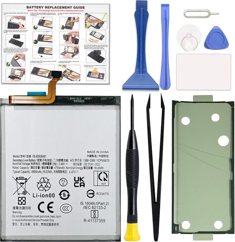 GREEN FUSION for Galaxy S24 FE Battery Replacement Kit, Capacity Li-ion Battery Compatible with Samsung S24 FE SM-S721B/U/U1/W/N Series, Includes Repair Tools & Instruction in Saudi Arabia