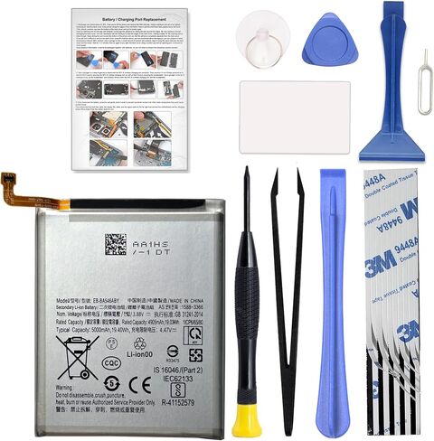 GREEN FUSION for Galaxy S24 FE Battery Replacement Kit, Capacity Li-ion Battery Compatible with Samsung S24 FE SM-S721B/U/U1/W/N Series, Includes Repair Tools & Instruction in Saudi Arabia