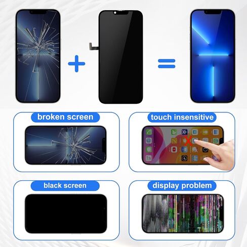 DIGI4U LCD for iPhone 13 Pro Max, 6.7''[3D Touch][Small Notch] Screen for iPhone 13 Pro Max Display Digitizer Assembly, for iPhone 13 Pro Max LCD Screen Replacement Kit in Saudi Arabia