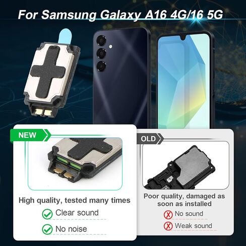 Loud Speaker for Samsung Galaxy A16 Loudspeaker Replacement for Samsung A16 4G/5G A166B A165F Loud Speaker Ringer with Repair Tool in Saudi Arabia