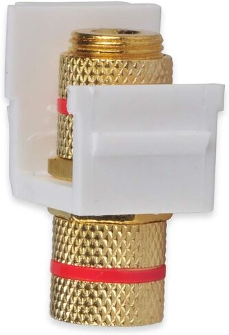 Speaker Post Snap-in Banana Keystone Jack - White, 10pcs in Saudi Arabia