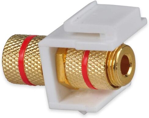 Speaker Post Snap-in Banana Keystone Jack - White, 10pcs in Saudi Arabia