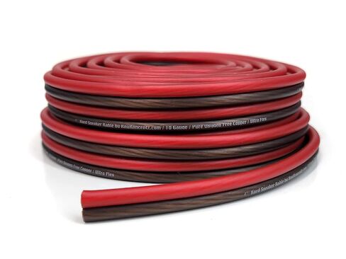 KnuKonceptz Kord Speaker Kable 10 Gauge Oxygen Free Copper Speaker Wire 50' Red/Black in Saudi Arabia