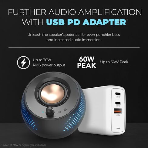 Creative Pebble X USB-C 2.0 Computer Speakers with Bluetooth 5.3 and RGB in Saudi Arabia