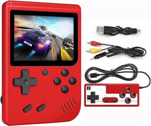 Handheld Game Console,Portable Gaming System with 400+ Classic Games,3.0" LCD Screen,Retro Game Console Support TV Connection & 2 Players for Kids Adults in Saudi Arabia