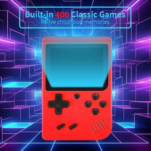 Handheld Game Console,Portable Gaming System with 400+ Classic Games,3.0" LCD Screen,Retro Game Console Support TV Connection & 2 Players for Kids Adults in Saudi Arabia