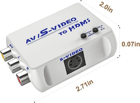 RCA to HDMI Converter, S Video to HDMI Converter. in Saudi Arabia