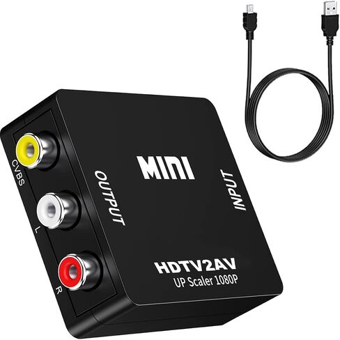 HDM to RCA Adapter,Full HD 1080p 60Hz Audio Video Converter Adapter in Saudi Arabia