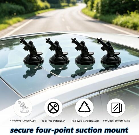 Starlink Mini Case with Suction Cup Mount Kit No-Drill for RV Car in Saudi Arabia