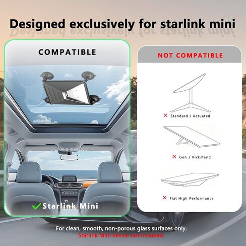 Starlink Mini Case with Suction Cup Mount Kit No-Drill for RV Car in Saudi Arabia