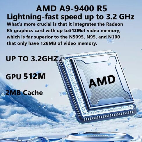Laptop 16-inch 8GB DDR 256GB SSD portable laptop computer, expandable to 1TB, AMD A9-9400 Radeon R5 CPU up to 3.2 GHz, 9000mAh battery, Numeric Keypad, USB 3.0, dual-band WiFi, webcam, slim laptops in Saudi Arabia