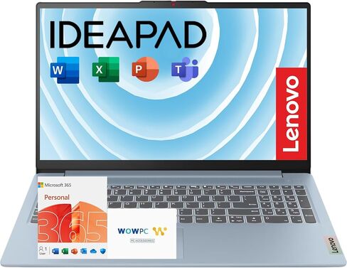 Lenovo IdeaPad Slim 3i • 15.6" FHD Laptop with Microsoft Office 365 • Intel N150 • 8GB DDR5 • 128GB PCle SSD • Lightweight • Win 11 in Saudi Arabia