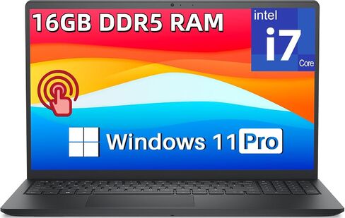 لاب توب ديل 2026 DC15250 Ai بشاشة لمس، 16 جيجابايت DDR5، 512 جيجابايت SSD، وحدة المعالجة المركزية Intel i7 in Kuwait