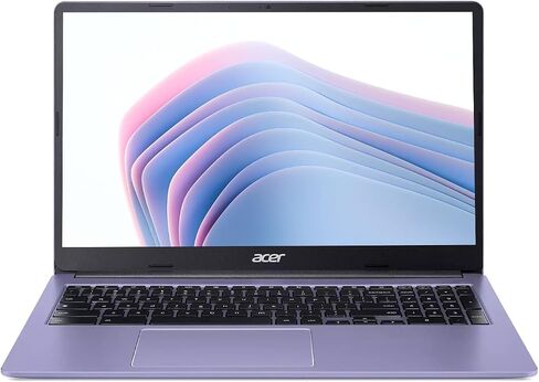 Acer 2026 15" FHD IPS Chromebook, Intel Celeron Processor Up to 2.78GHz, 4GB DDR5, 64GB Storage, Ultra-Fast WiFi 6, Chrome OS, Dale Purple, Renewed in Saudi Arabia