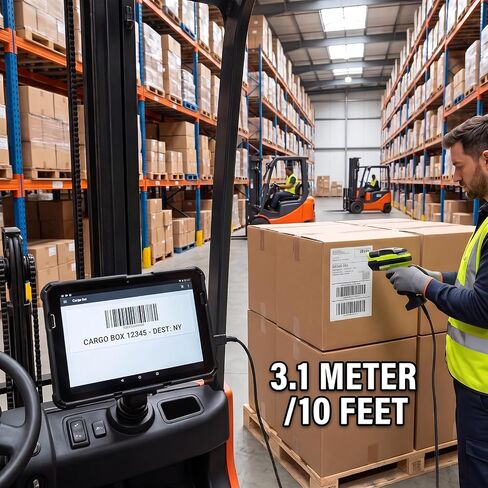 Scanner Type-C Cable for Zebra Symbol DS2208 DS2278 DS3608 LI3608 DS3678 LI3678 DS8108 DS8178 DS4308 DS3508 DS3578 LS4208 LS3478 Barcode Scanner to ET40 ET50 ET60 ET80 Enterprise Tablets (3.1M/10FT) in Saudi Arabia