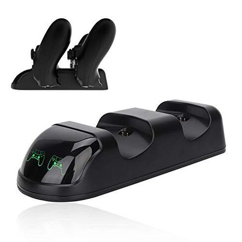 Controller Charger Dock, Dual Fast Charging Station Stand with LED Indicators for Slim Pro Controllers ABS Black 16.8cm in Saudi Arabia