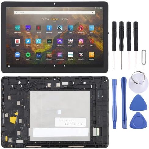 لأمازون كيندل فاير HD 10 2023 شاشة LCD محول الأرقام الجمعية الكاملة مع الإطار in Saudi Arabia