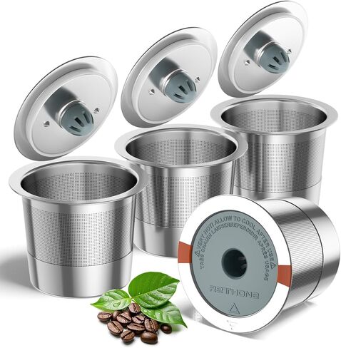 RETHONE Reusable K Cups for Keurig 1.0 & 2.0 - Stainless Steel Coffee Pods, Refillable Ground Coffee Pods(2 pack) in Saudi Arabia