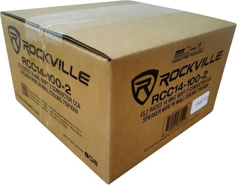 Rockville RCC14-100-2 CL2 14 AWG 100' 2 Conductor CCA Speaker Wire in Saudi Arabia