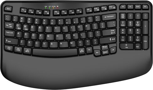 EDJO Wireless Ergonomic Keyboard with Wrist Rest, Wave Keys in Saudi Arabia