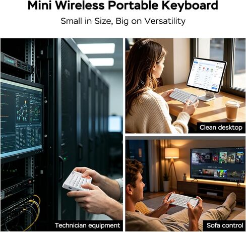 K809 Mini Keyboard with Touchpad, High-End Aluminum Alloy Frame,2.4G+BT in Saudi Arabia