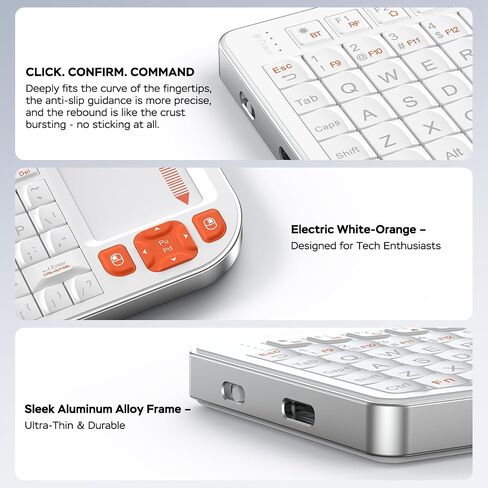 K809 Mini Keyboard with Touchpad, High-End Aluminum Alloy Frame,2.4G+BT in Saudi Arabia