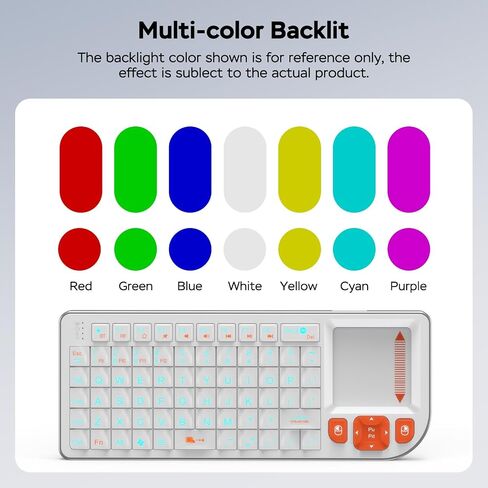 K809 Mini Keyboard with Touchpad, High-End Aluminum Alloy Frame,2.4G+BT in Saudi Arabia