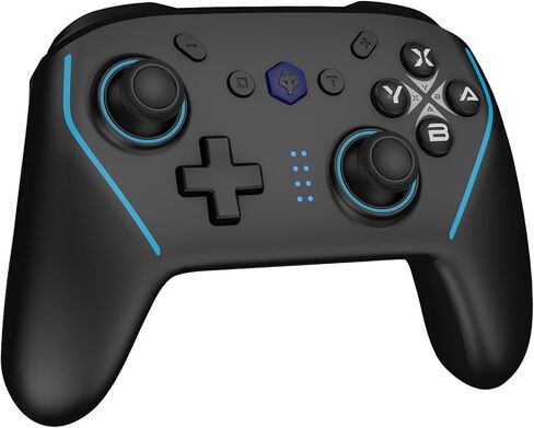 NBCP X6 2 Pack Wireless Bluetooth Pro Controller Compatible with Nintendo Switch Controller For Switch 2 Controller, PC, Android, iOS - 6-Axis Gyro,Dual 4-Level Vibration, Anti-Drift Joysticks, Turbo, 2 Programmable Buttons, Wake-Up,Screenshot in Saudi Arabia