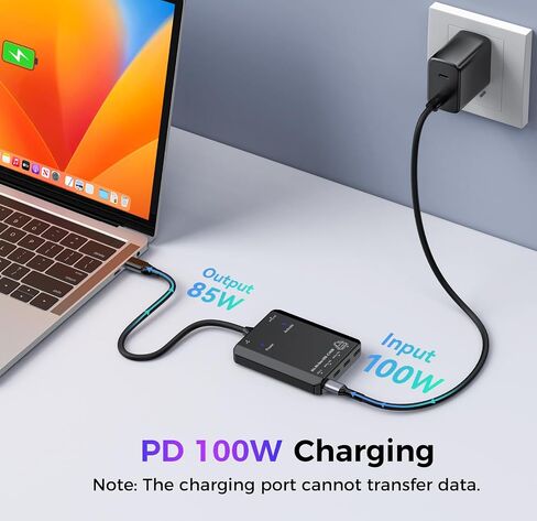 محور إخراج فيديو USB C بسرعة 10 جيجابت في الثانية، محول USB C متعدد المنافذ 6 في 1، 4K 60 هرتز in Saudi Arabia