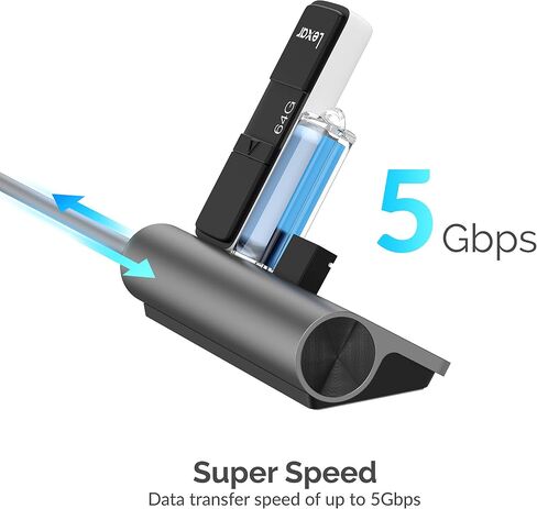 SABRENT USB-C 5-in-1 Hub, SD/TF Card Reader + 3 USB 3.0 (HB-U3CR) in Saudi Arabia