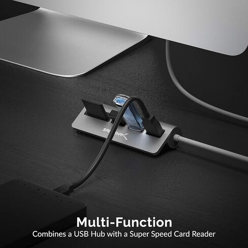 SABRENT USB-C 5-in-1 Hub, SD/TF Card Reader + 3 USB 3.0 (HB-U3CR) in Saudi Arabia