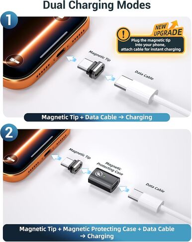 USB C Magnetic Adapter, 240W Usb Type C Adapter 2PCS 16K Video 80Gdps in Saudi Arabia