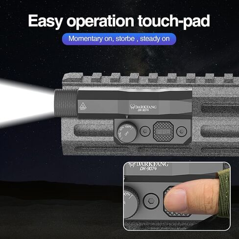 DARKFANG 1500 Lumens Weapon Light, 10%/50%/100% Dimmable Brightness in Saudi Arabia