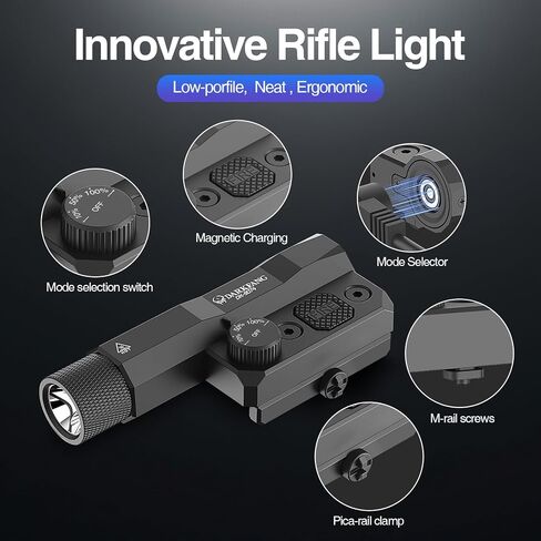 DARKFANG 1500 Lumens Weapon Light, 10%/50%/100% Dimmable Brightness in Saudi Arabia