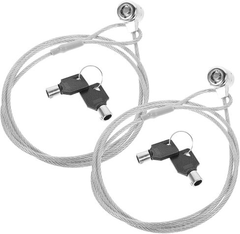 UKCOCO 2 Sets Laptop Locking Cable Security Locks with Multiple Keys 6Ft Universal Anti-Theft Cable Lock for Notebooks Tablets Desktops Home Office Travel in Saudi Arabia