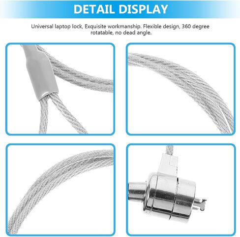 UKCOCO 2 Sets Laptop Locking Cable Security Locks with Multiple Keys 6Ft Universal Anti-Theft Cable Lock for Notebooks Tablets Desktops Home Office Travel in Saudi Arabia