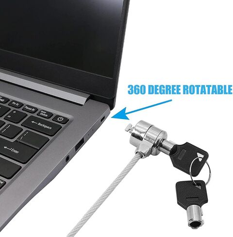 UKCOCO 2 Sets Laptop Locking Cable Security Locks with Multiple Keys 6Ft Universal Anti-Theft Cable Lock for Notebooks Tablets Desktops Home Office Travel in Saudi Arabia