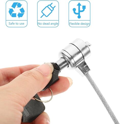 UKCOCO 2 Sets Laptop Locking Cable Security Locks with Multiple Keys 6Ft Universal Anti-Theft Cable Lock for Notebooks Tablets Desktops Home Office Travel in Saudi Arabia