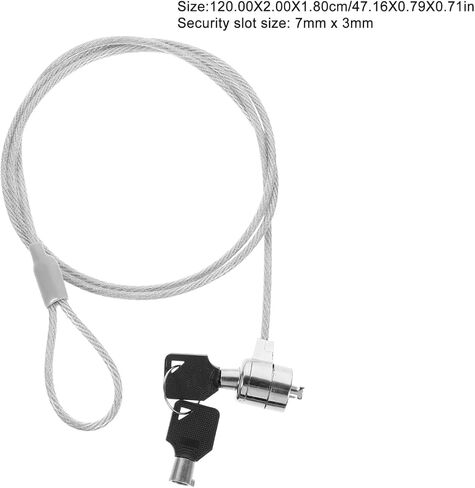 UKCOCO 2 Sets Laptop Locking Cable Security Locks with Multiple Keys 6Ft Universal Anti-Theft Cable Lock for Notebooks Tablets Desktops Home Office Travel in Saudi Arabia