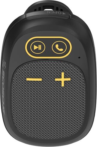 Scosche Magnetic Clip-On Wearable Bluetooth Speaker with Built-in Mic for Hands-Free Calls, IP65 Waterproof & Dustproof Jobsite Speaker for Work and Outdoors, Compact and Lightweight Portable Design in Saudi Arabia