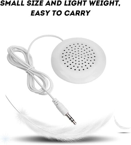5Pcs Pillow Speakers for Sleeping Set, 3.5mm Under Pillow Speaker with 100cm Wire, Portable ABS Speaker for Sleep for MP3, MP4, Phone, CD Player in Saudi Arabia