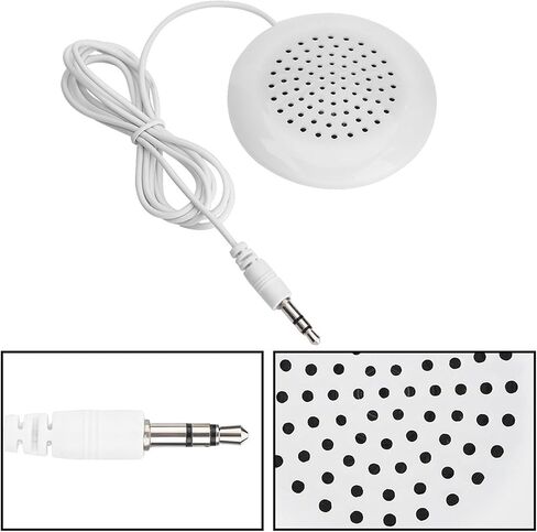 5Pcs Pillow Speakers for Sleeping Set, 3.5mm Under Pillow Speaker with 100cm Wire, Portable ABS Speaker for Sleep for MP3, MP4, Phone, CD Player in Saudi Arabia
